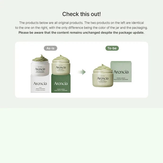 ARENCIA Fresh Green Rice Mochi Cleanser 120g Health & Beauty