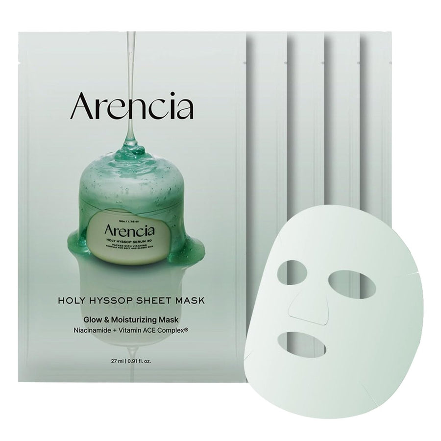 ARENCIA Holy Hyssop Sheet Mask 5Pcs Health & Beauty