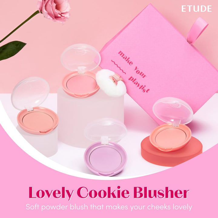 ETUDE HOUSE Lovely Cookie Blusher 4g - OR201 Apricot Peach Mousse Health & Beauty Kbeauty markham toronto free ship USA asian korean