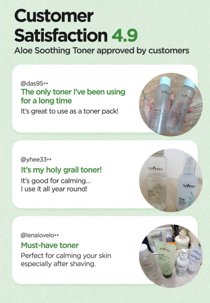 ISNTREE Aloe Soothing Toner 200ml Health & Beauty oceanbuy.ca markham toronto free ship USA asian korean skincare