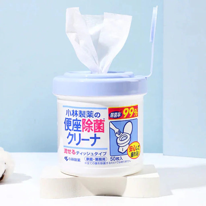KOBAYASHI Toilet Seat Disinfecting Cleaner Tissue Type 50Pcs Home & Garden oceanbuy beauty markham toronto free ship USA asian korean skincare