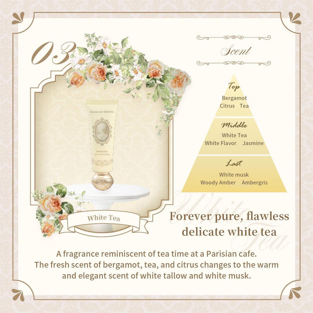 MAISON DE MILLEFEE Airy Hand Cream 30g - 03 White Tea Health & Beauty 6