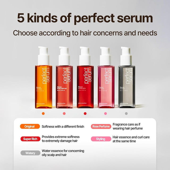 MISE EN SCENE Perfect Serum Styling 80ml NEW PACKAGE Hair Care oceanbuy beauty markham toronto free ship USA asian korean skincare