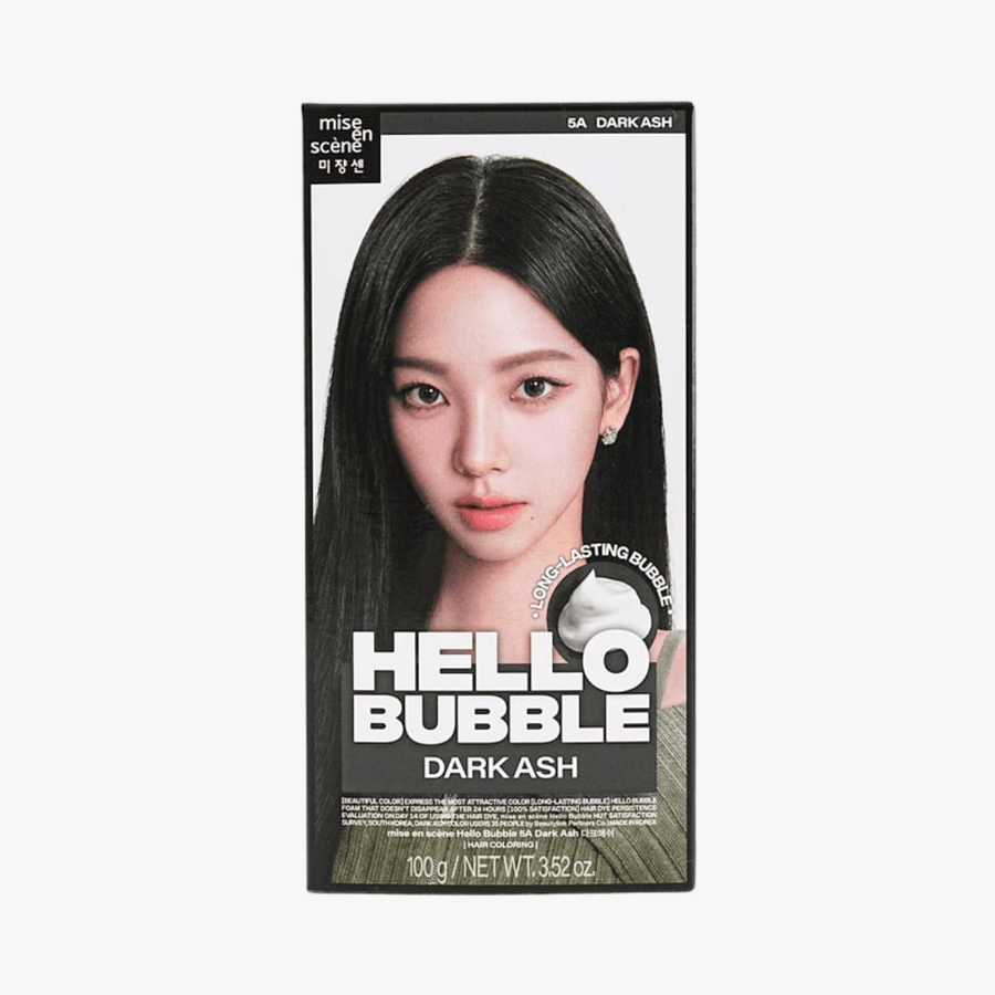 MISE EN SCENE Hello Bubble 5A Dark Ash 2025 (Karina - Aespa) 100g Hair Color 1