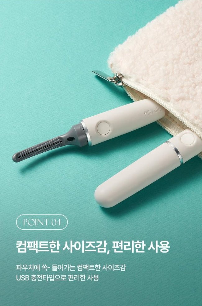 OLIVE YOUNG Fillimilli Dual Heated Eyelash Curler - USB Type Health & Beauty 9