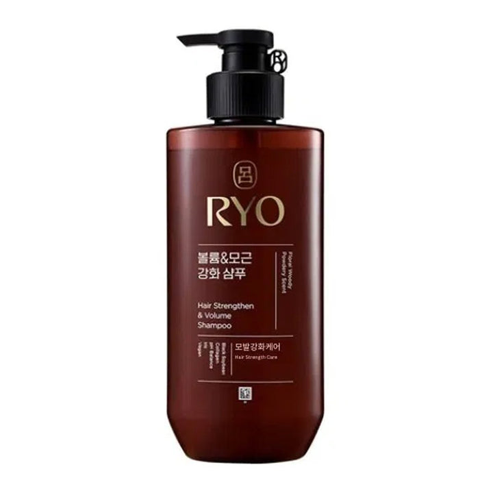RYO Hair Strengthen & Volume Shampoo 480ml – Korean herbal anti-hair loss care