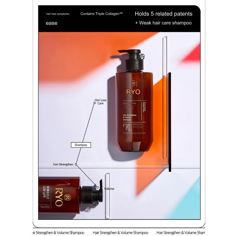 RYO Hair Strengthen & Volume Shampoo 480ml – Korean herbal anti-hair loss care