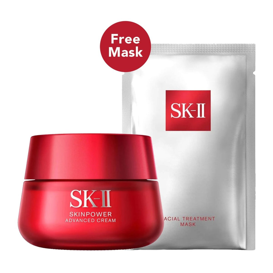SK - II Skinpower Advanced Cream 80ml + FREE Facial Treatment Mask (1pc)