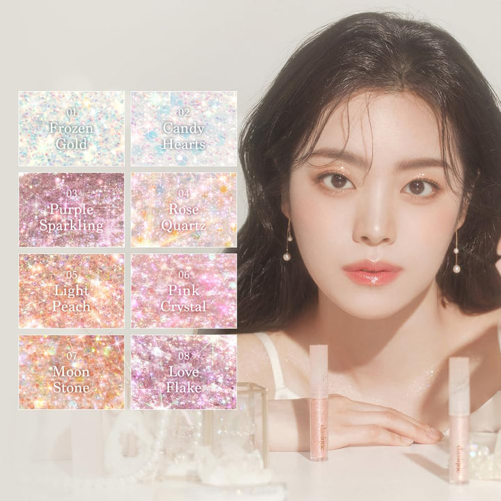 DASIQUE Starlit Jewel Liquid Glitter - 01 Frozen Gold Health & Beauty oceanbuy.ca markham toronto free ship USA asian korean skincare