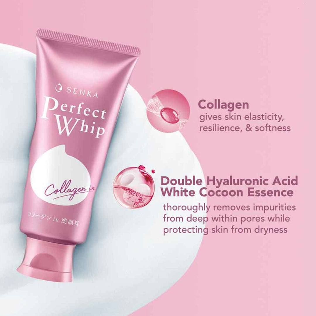SHISEIDO Senka Perfect Whip Collagen In Cleansing Foam 120g Health & Beauty oceanbuy.ca markham toronto free ship USA asian korean skincare